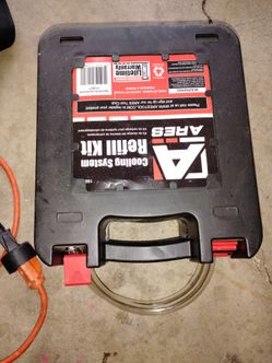 Ares coolant refill kit and leak tester