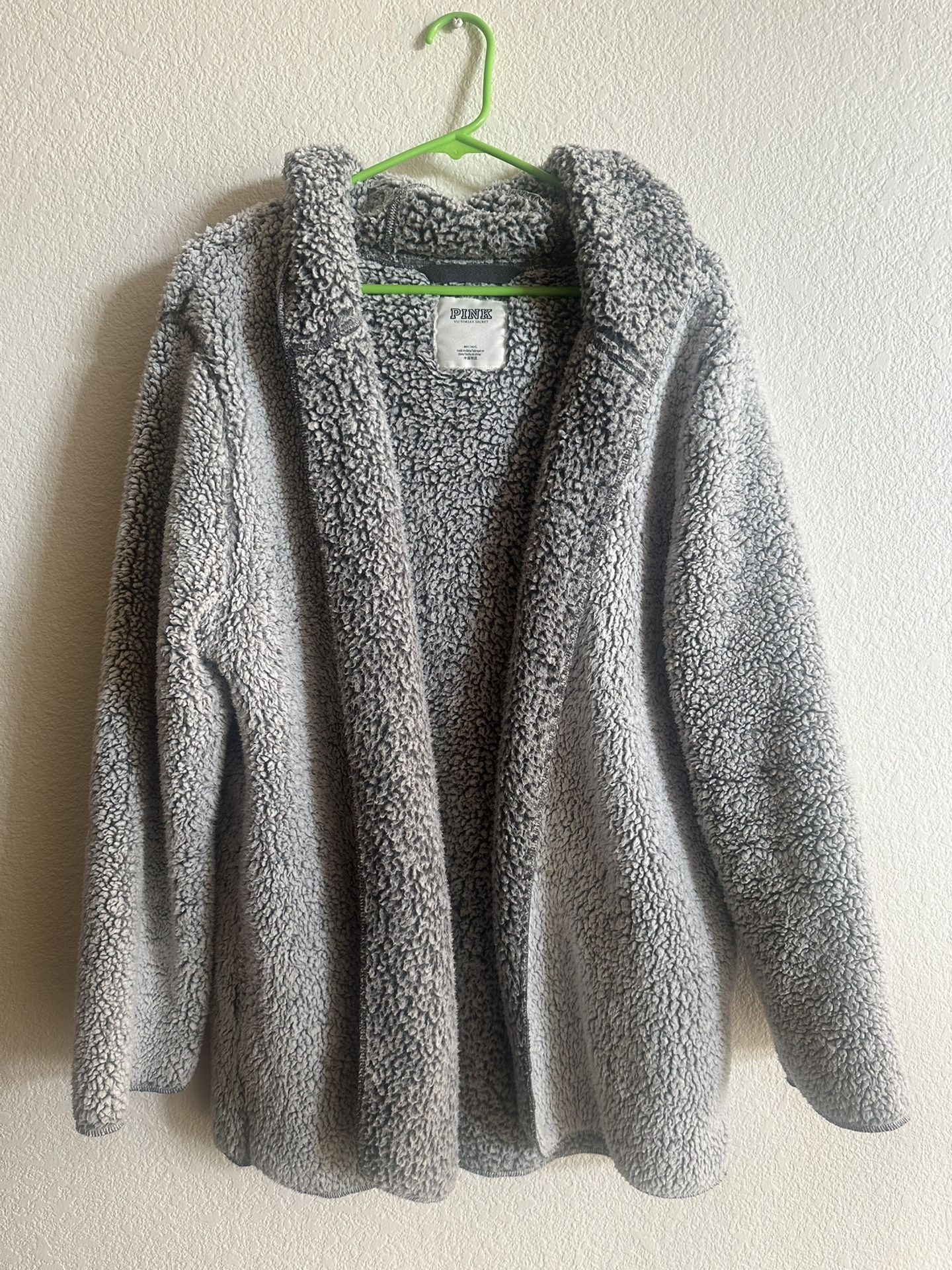 Victoria’s Secret PINK Sherpa Cardigan, Hoodie Jacket M/L