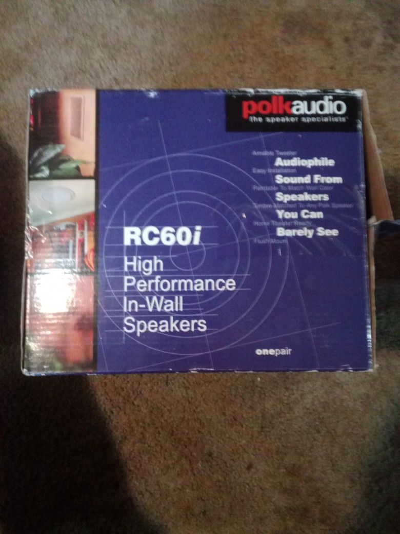 Polk Audio Rc60i Never Used They Go For $200 A Pair I Only Broke It