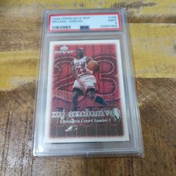 Michael Jordan PSA Mint 9 1999 Upper Deck MVP #198