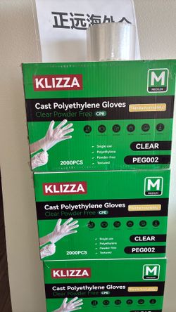 Clear powder free gloves