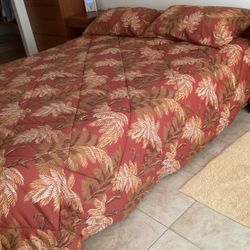 Tommy Bahama California King Comforter And 2 Shams With Pillows Included