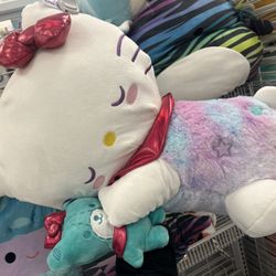 Hello Kitty And Friends With Mini Teddy Bear Jumbo Plush Plushie NEW NWT
