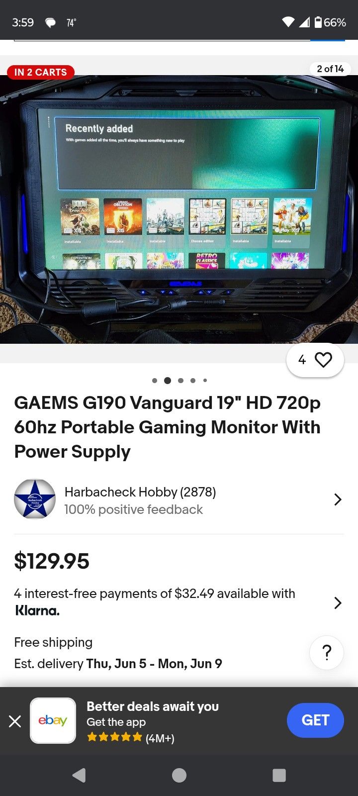 Portable Gaming Monitor
