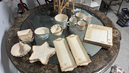 Sea shell plate set