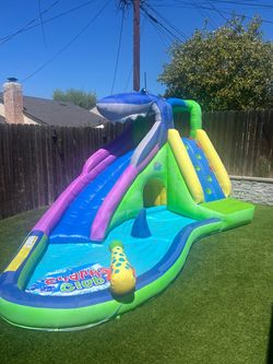 Sharks club water slide w/ blower