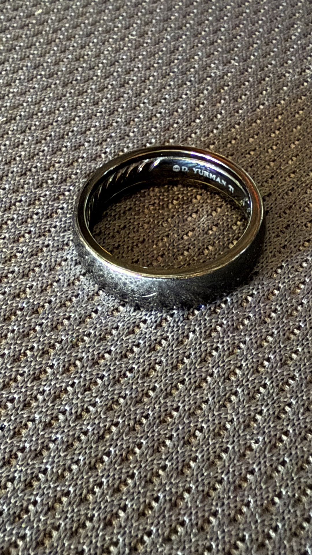 π€ David Yurman Titanium Ring (Sz 10) β $200 Boca Today Only