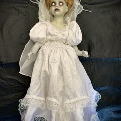 Porcelain Zombie Bride Doll