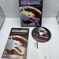 Mortal Kombat: Armageddon (Sony PlayStation 2, 2006) CIB manual