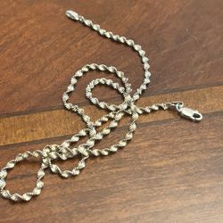 Chain necklace 925 sterling silver v15 5.65g 18 3/4 inch 