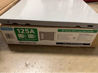 Siemens 125amp 12 space Type 3R outdoor enclosure