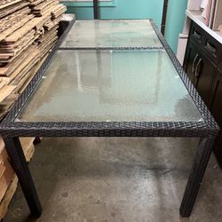 Outdoor Furniture Large Dinning Table 81x41x29”