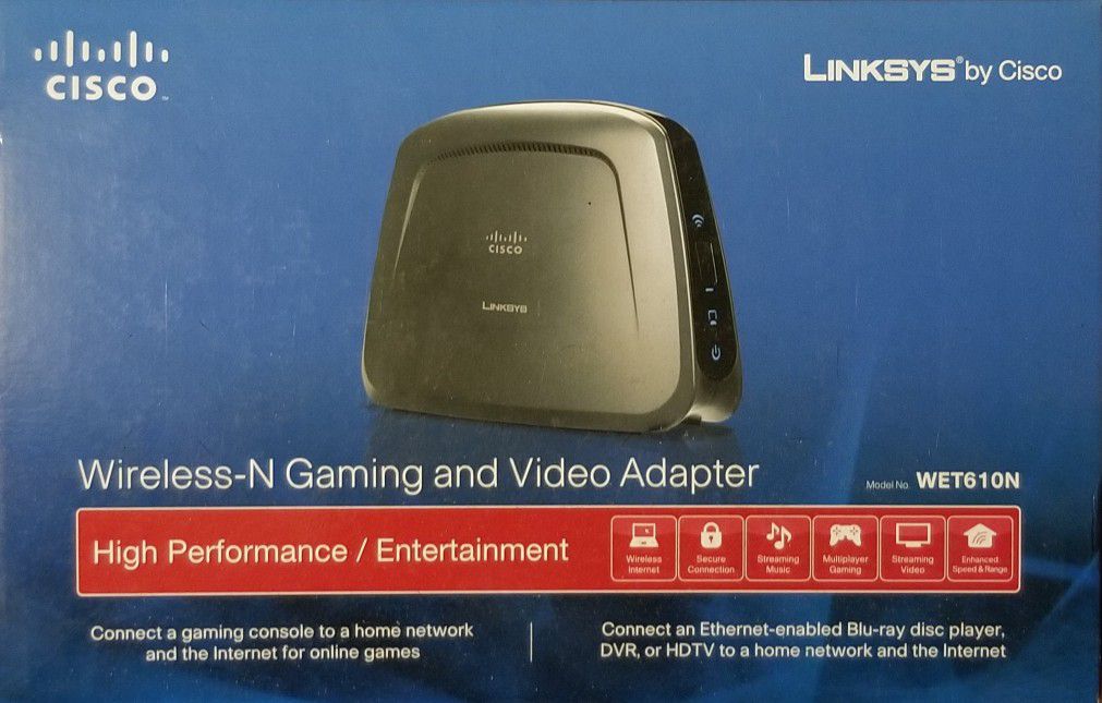 Cisco Linksys WET610N Wireless N Gaming & Video Adapter