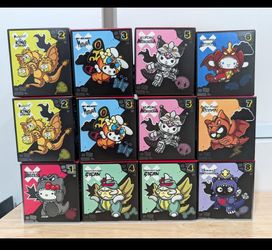 FULL SET McDonald's Hello Kitty x Godzilla Sanrio Toys