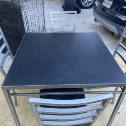 Dining & Coffee Table Set With Chairs