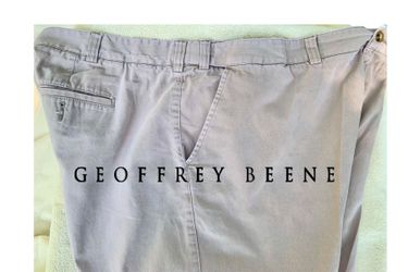 Geoffrey Beene (46) Men Expandable Waistband Khaki Shorts