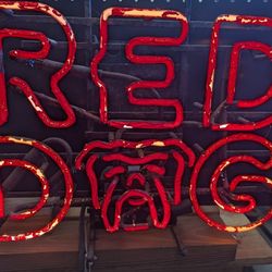 Red Dog and Ice House Neon Beer Signs 