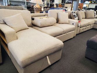 Sectional Sofa with Chaise and Console