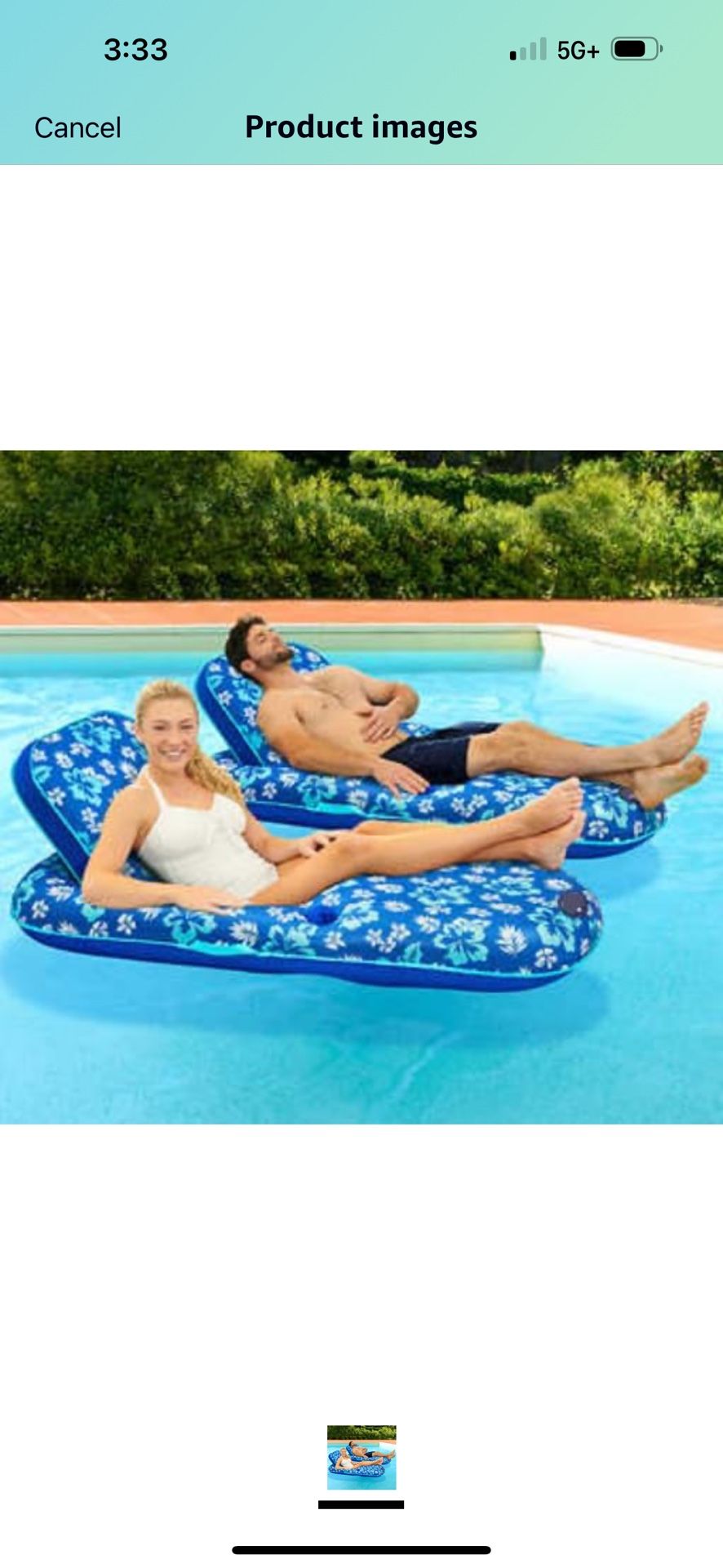 inflatable pool recliner 