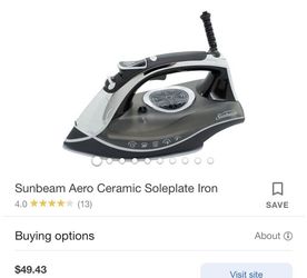 Sunbeam Aero Ceramic Soleplate Iron