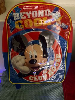 Disney Mickey Mouse Clubhouse red backpack #kids #backpacks