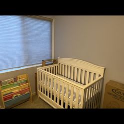 3-in-1 Convertible Crib Toddler Bed + Mattress