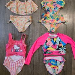 Girls Swim Suits  Size 5t