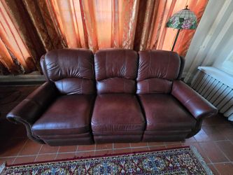 Leather reclining Reclining sofa