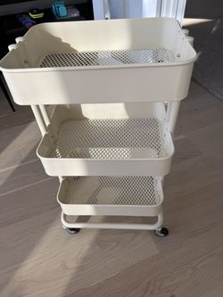 IKEA RÅSKOG 3-Tier Rolling Utility Cart – like new