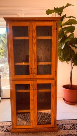 Solid Oak Cabinet