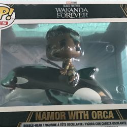 Black Panther Namor Riding Orca Funko Pop