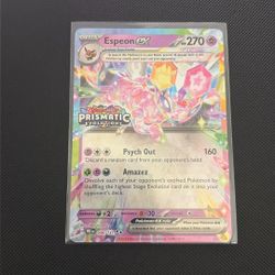 Pokemon Espeon Ex Prismatic Stamp Promo 034/131