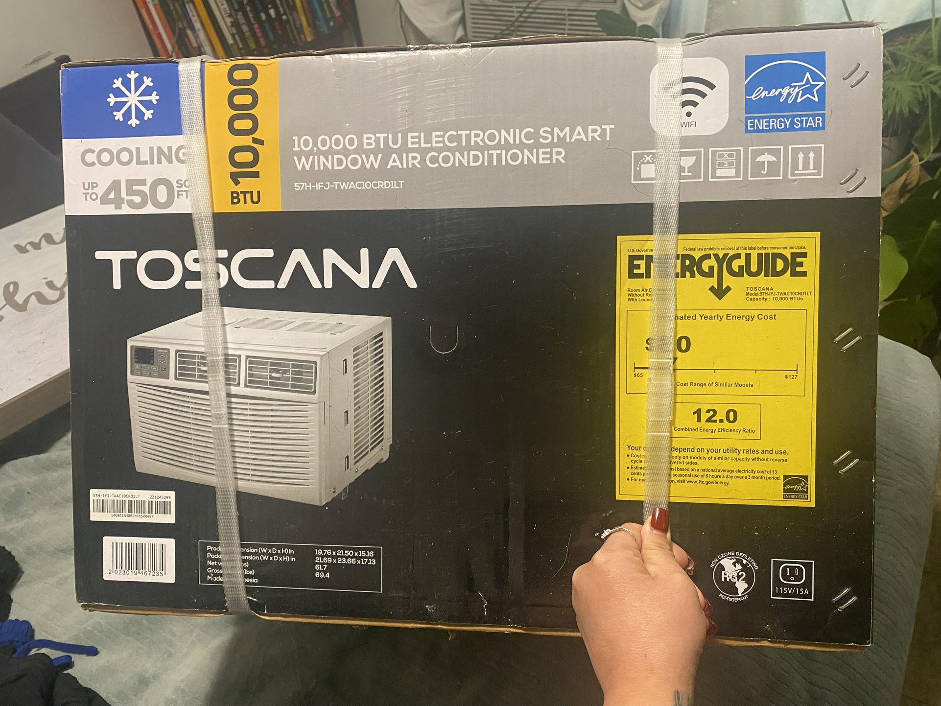 Toscana TWAC10CRD1LT 10000 BTU Window AC White