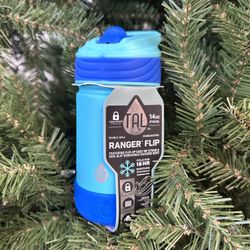 Stainless Steel Kids Ranger Water Bottle 14oz, Blue, New