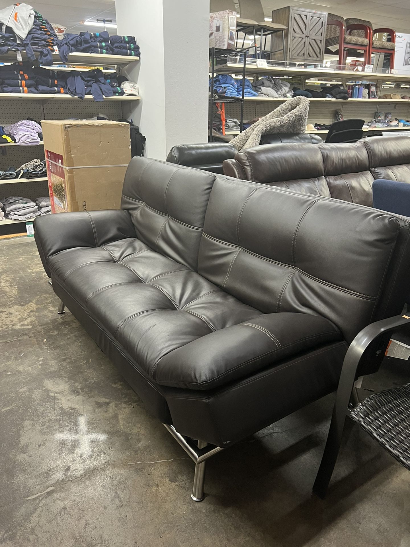 Brown Leather Futon Clearance