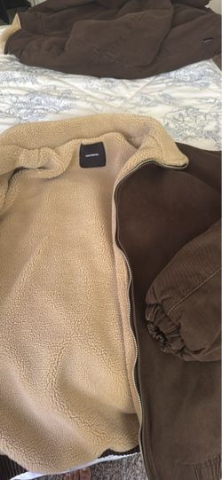 Spacerafter Brown Sherpa-Lined Zip Jacket
