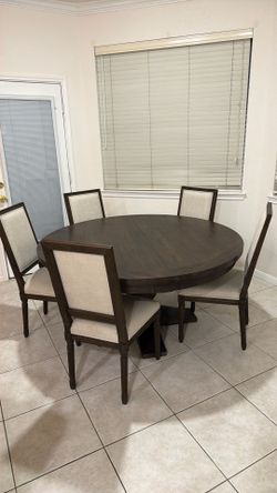 Restoration Hardware Table and 6 I Chairs