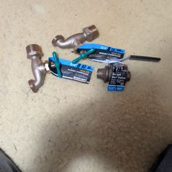 New Brass Plumbing Fixtures (3 Pieces)