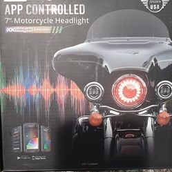 7" App Controlled Headlight Harley Davidson 
