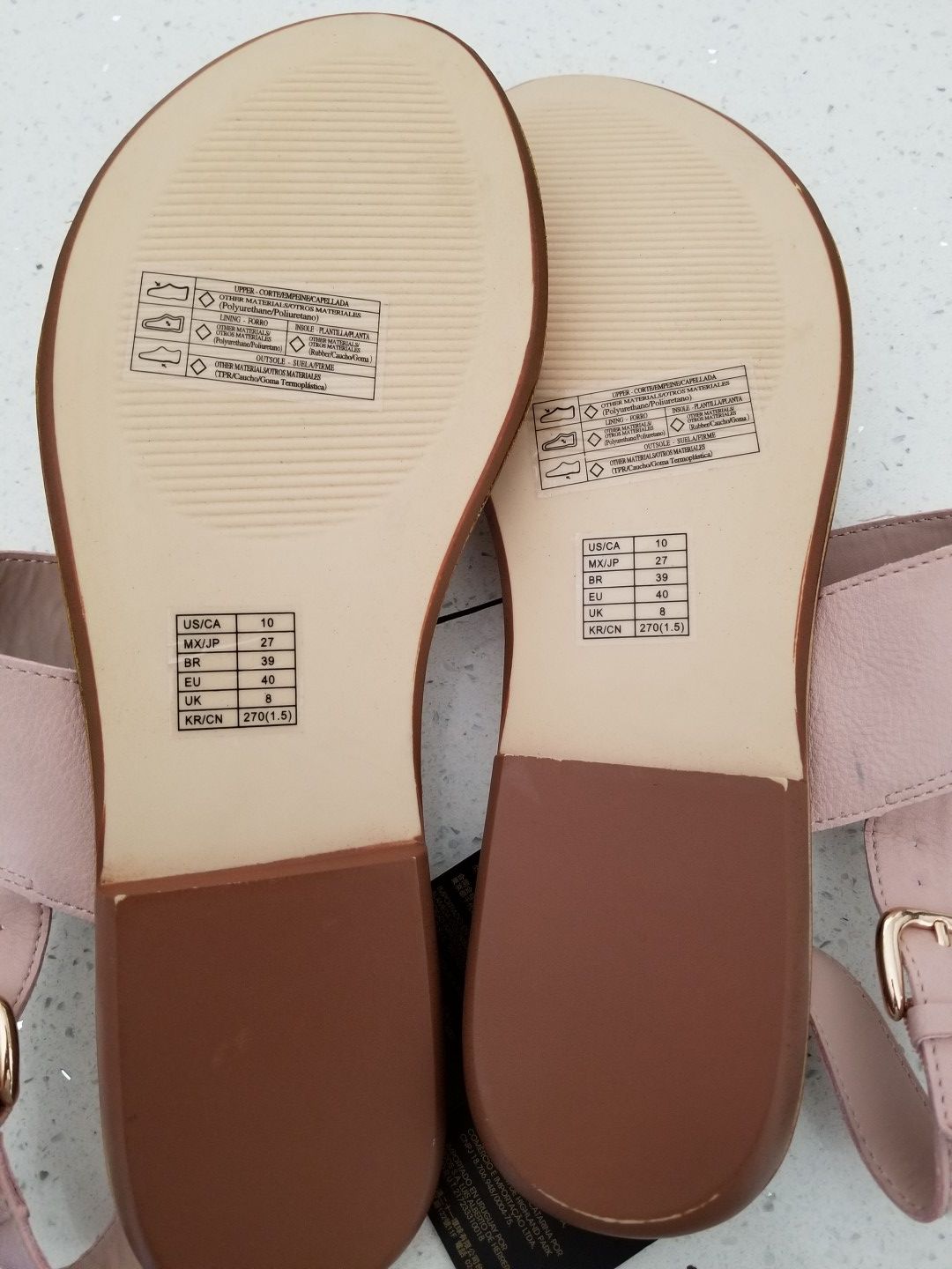 New Forever 21 Women's Sandals Blush Sz 10