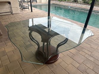 Beautiful glass table