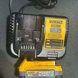 Dewalt powerstack battery and charger