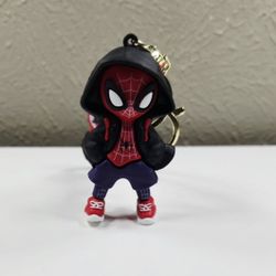 Black Hood Spider-Man  "Spider-Verse" Keycahin 2.72"x1.5"