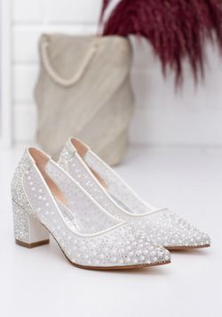Size 7 Bridal Block Heels