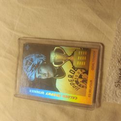 Retired star Ed Belfour hockey hologram rookie of the year card
