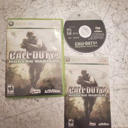 Call of Duty 4: Modern Warfare (Microsoft Xbox 360) Complete w/ Manual CIB