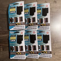 5x Defender Security High Security Door Locks - Bronze