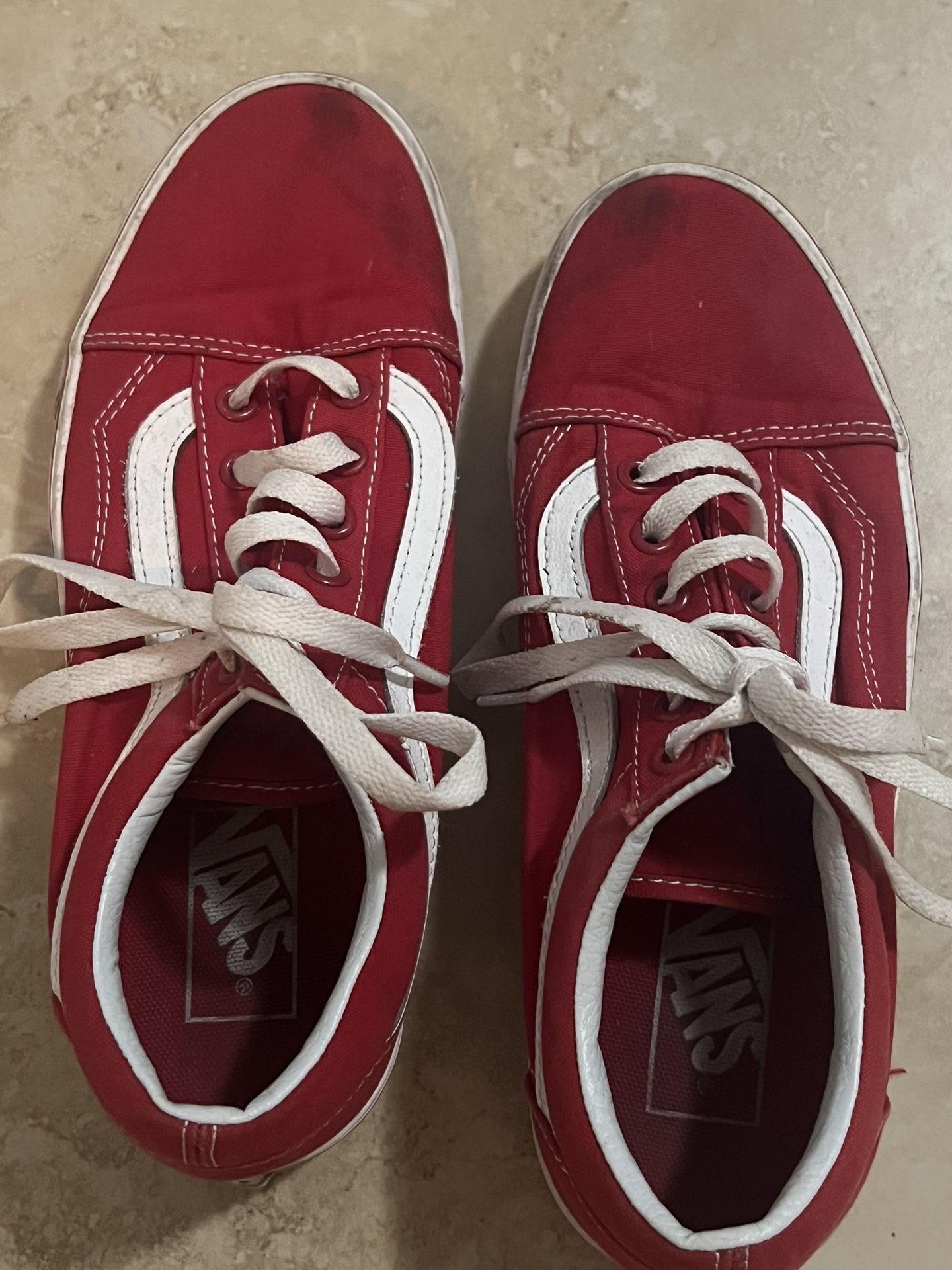 Red Vans Old Skool