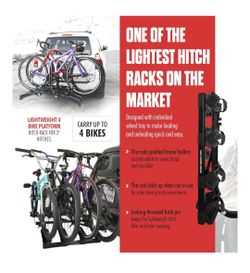 Bike Rack for up to 4 bikes. Brand new never used.