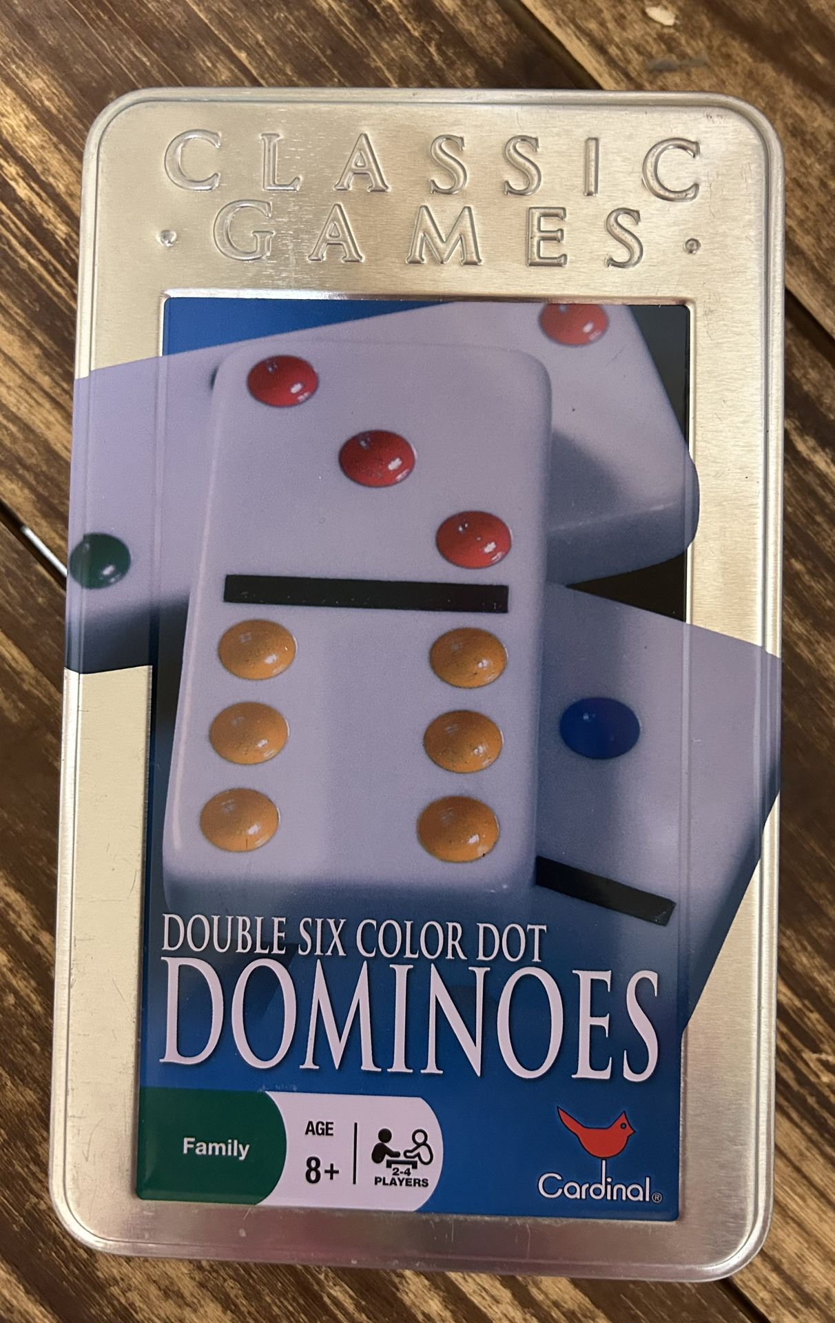 Dominoes - Double Six Color Dot 
